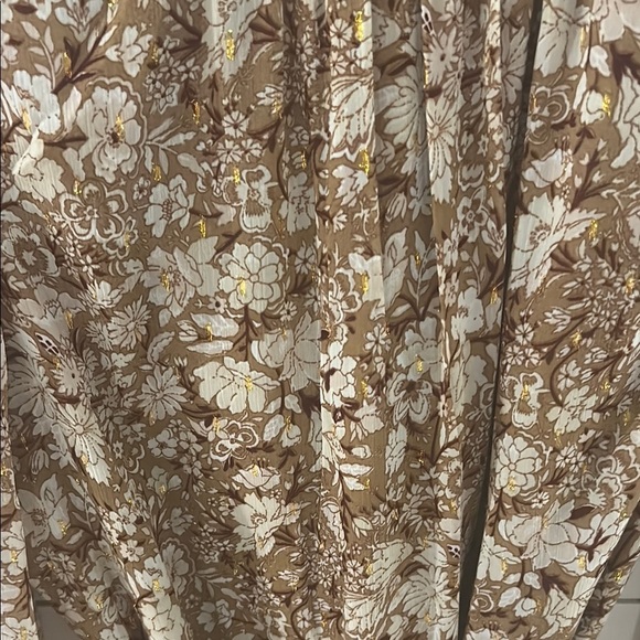 Express Brown and White Floral Dress - Picture 4 of 6